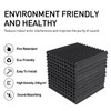 Focusound 80 Pack Acoustic Foam Panels 1" x 12" x