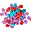 Assorted Fruit Flavored Crunchy Candy Coated Gummy Candy Rings -