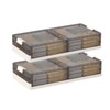 GAOMON 2-Pack Under Bed Storage Bins with Lids and Latches,