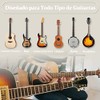 Capotraste Hekyip para Guitarra con Soporte para Púas, 6 Púas