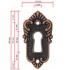 FUXXER® Set of 6 Antique Key Signs and Lock Rosettes,