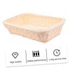 NOLITOY 1Pc Woven Storage Basket Food Grade PP Material Fruit