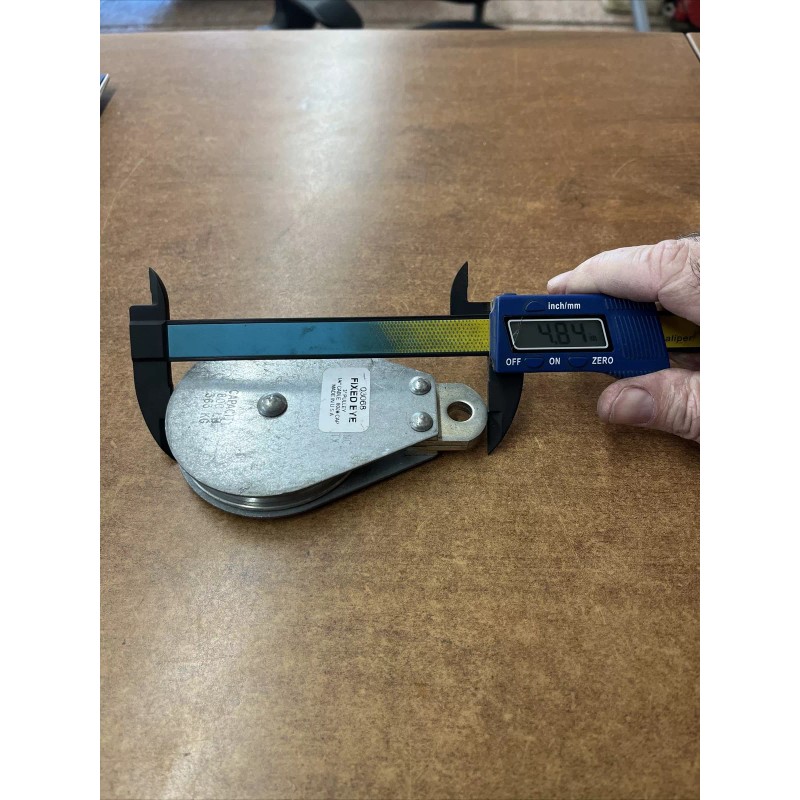Block 3” Fixed Eye Pulley, for 3/16 & 1/4” cable