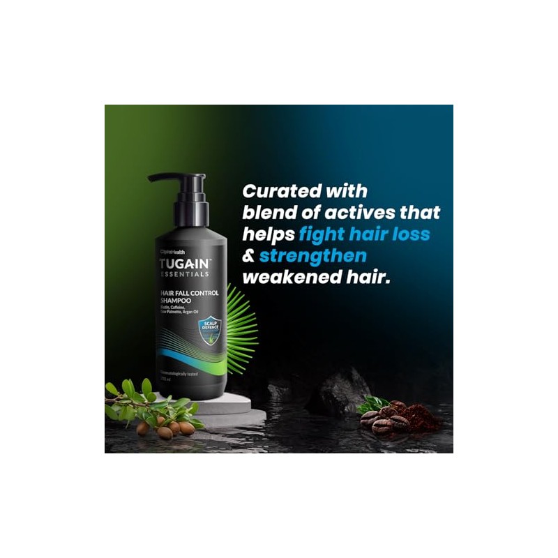 Hair Fall Control Shampoo | with Biotin, Caffeine and Argan