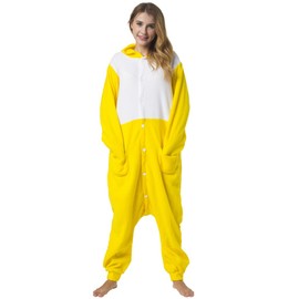 Katara 1744 – Chick Costume Onesie / Jumpsuit Onesie Body for Adults, Women, Men, Pyjamas, Unisex – Many Different Animals