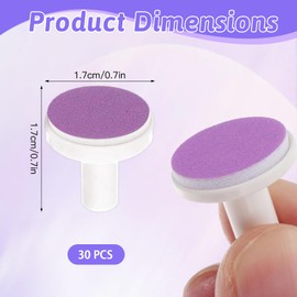Scettar 30Pcs Baby Nail Trimmer Replacement Pads, Replacement Pads for Electric Baby Nail Trimmer, for Standard Electric Kid Nail Trimmer Suits to Newborn Infant Toddler
