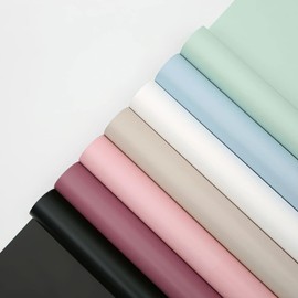 KIMHOME Korean Retro Packaging Waterproof Flower Wrapping Paper Gift Wrapping Flower Shop Bouquet Supplies Roll 22 Inch x 32.8 ft (Gouache)