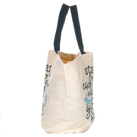Cotton Canvas Tote - Reusable Bag with Handles - Grateful Heart