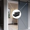 AUXBC Barn Door Stopper for Flat Track: 1.61×0.28"(L×W), Black Carbon