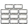 GoPlates License Frames Customized Plate Frame Laser Engraved (Cool Black)