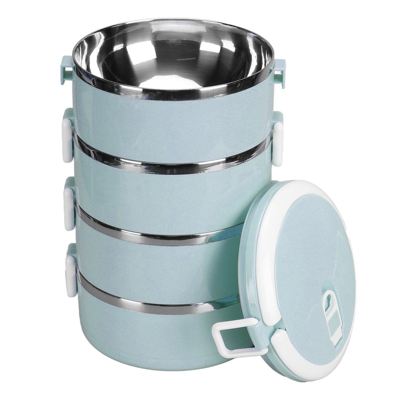Portable 304 Stainless Steel Bento Lunch Box Thermal Cylinder Lunch