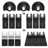 17 Pcs Oscillating Tool Blades, Professional Universal Oscillating Saw Blades,
