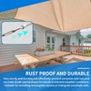 Shade Sail Hardware Kit,6 Inches Sun Shade Sail Hardware Kit,Shade