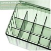 Ciieeo Lipstick Organizer Transparent Dustproof Storage Box for Lip Gloss