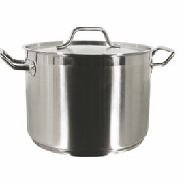 Thunder Group 12 QT 18/8 Stainless Stock Pot W/LID