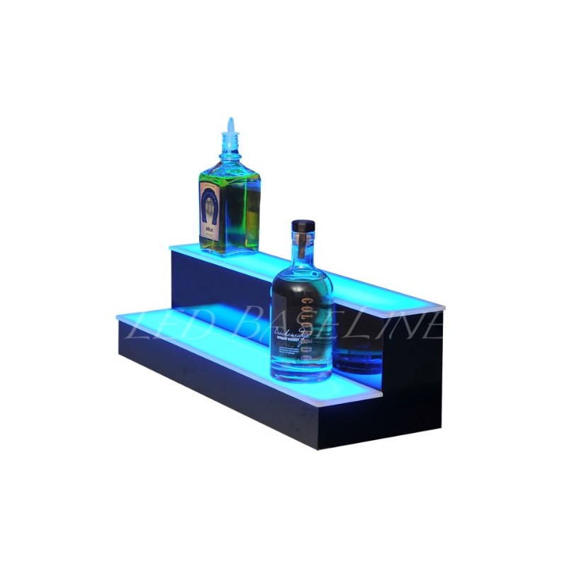 LED Baseline 2 Step Bar Shelf Bottle Glorifier 24"