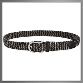 BUZZxSELECTION LBT105 Rubber Belt, Mesh Belt, Casual, Braid, Men's, Women's,