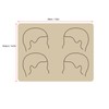 10pcs Tattoo Scalp Practice Skin Front Side Ink Free Rubber