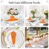 PLOYMONO Orange Heavy Duty Cloth Napkins - 17 x 17