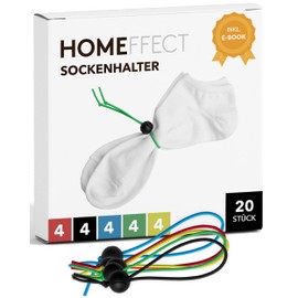 homeffect Sock Holder – Improved Sock Clips for Washing Machine and Dryer – Sock Holder Washing Machine Clips – Pairing Aid – Socks Washing Organiser and Socks Sorting Aid