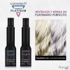 Nutrapel Shampoo Matizador + Emulsion Platinum 300ml C/u Nutrapel