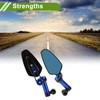 HOPESPANNER Universal Motorcycle Rear View Mirrors Adjustable Side Rearview Mirror
