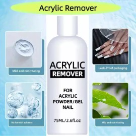 75ml 아크릴 리무버 액체 매니큐어 젤 75ml Acrylic Remover Liquid Nail Gel