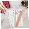 TEHAUX 1 Set Wooden Hairpin Making Block DIY Jewelry Accessory