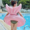 HappyHome Adult Mermaid Float Cute Swim Ring with Backrest for