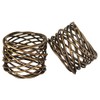 ITOS365 Handmade Round Mesh Napkin Rings Holder for Dinning Table