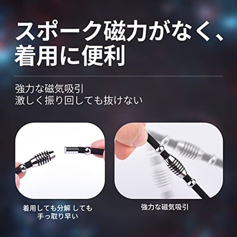 [FUANNA]磁気ネックレス チタン ゲルマニウム ネックレス 磁気チタンネックレス のデザイン シリコン おしゃれ 人気 スポーツ