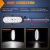Nilight 6 Inch Oval White LED Trailer Tail Lights Surface