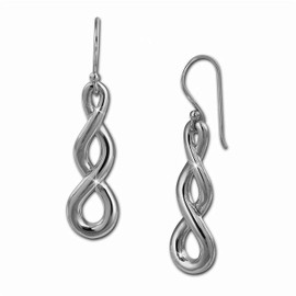 SilberDream Women's Earrings 925 Sterling Silver Endless SDO451J Women's Earrings