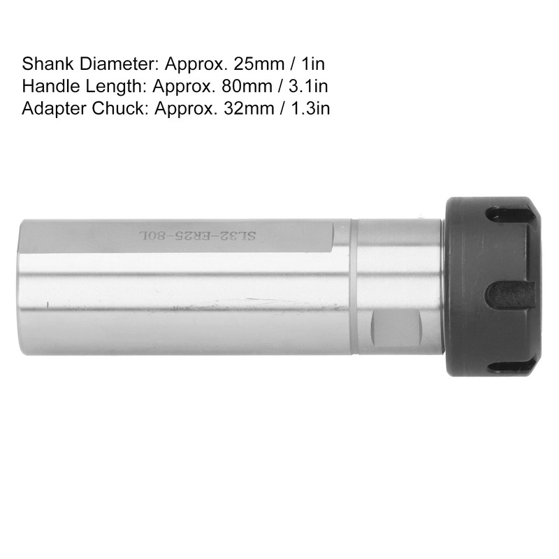 Collet Chuck Holder Straight Shank Extension Rod CNC Lathe Machine