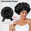 1 x Bonnet Satin Nuit Bonnet en Soie pour Femmes