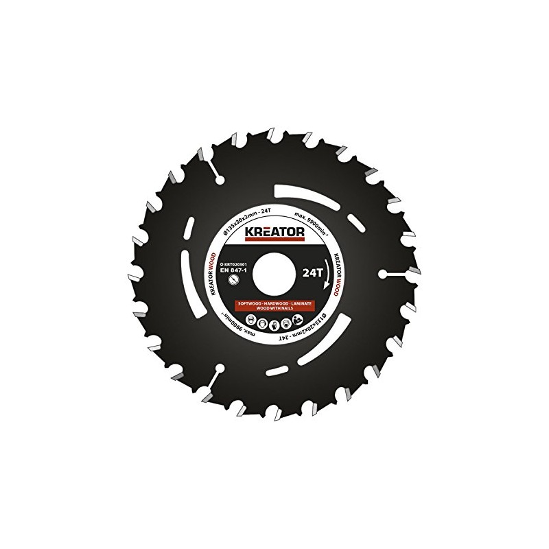 KREATOR KRT020301 KRT020301 Pista Madera 135 mm24d