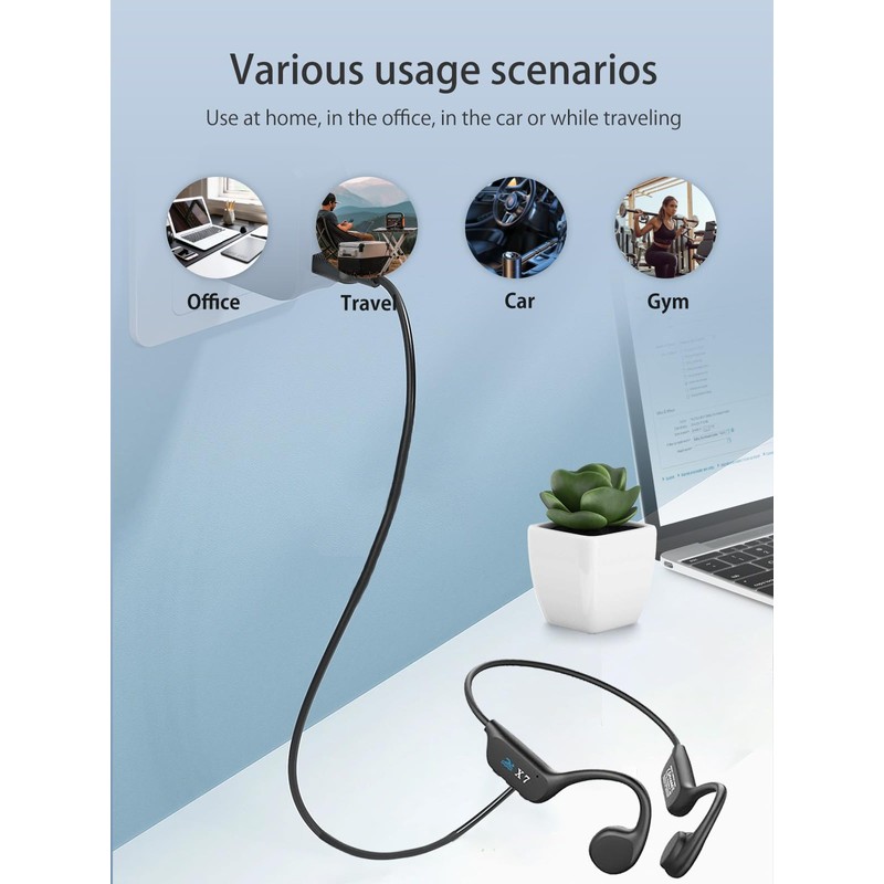 NOUKAJU Charger for SAMVEK X7 Bone Conduction Headphones, Magnetic USB