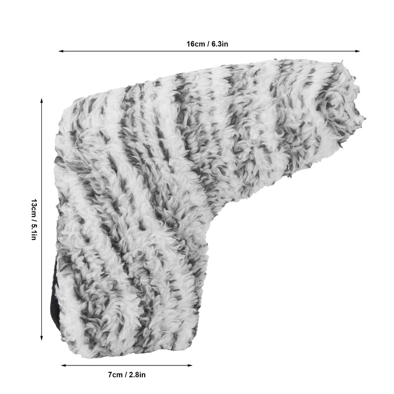 L shaped Golf Putter Head Cover Soft Plush Durable Club