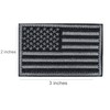 2 Pieces Tactical USA Flag Patch -Black & Gray- American