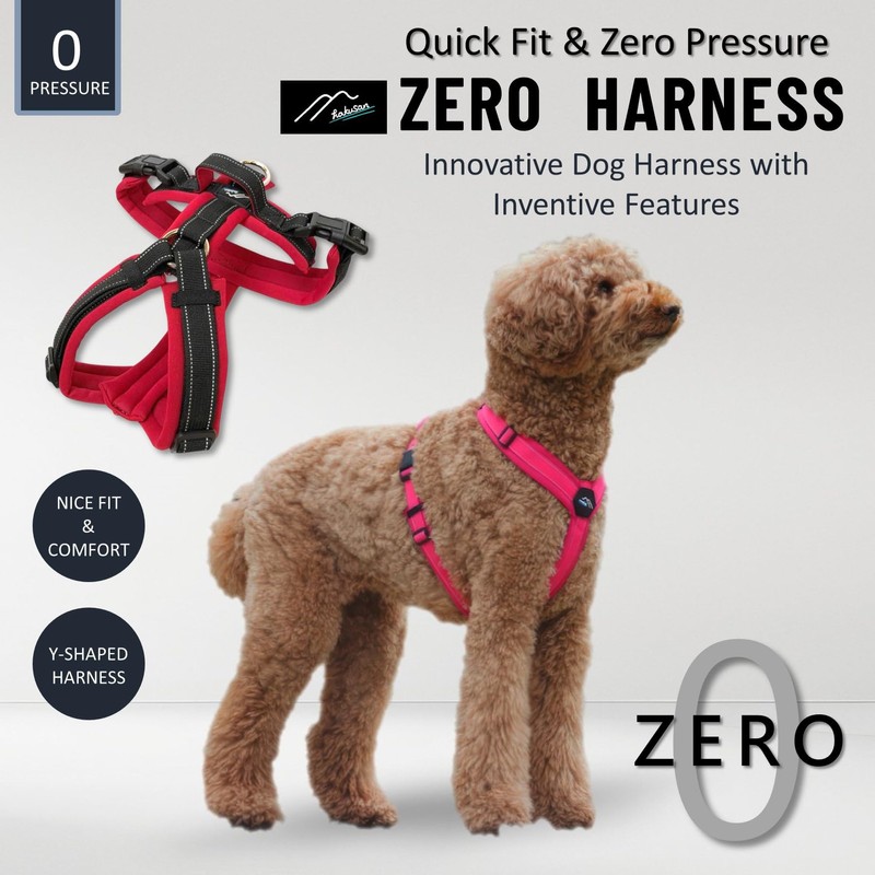 【Hakusan】 Zero Harness,Dog Harness, Padded, Adjustable, No Pull Design, Safety,Japanese