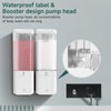 Shampoo and Conditioner Dispenser 2 Chamber No Drill Shampoo Dispenser