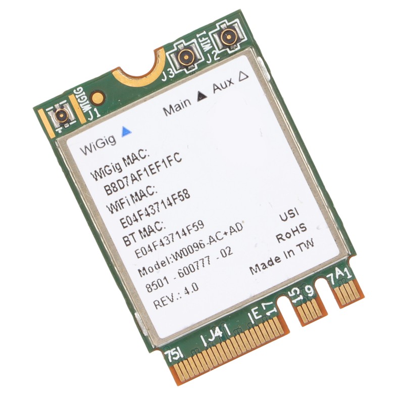 Wireless Net Card 867Mbps M.2 NGFF Wide Coverage 2.4Ghz 5Ghz