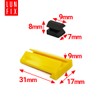 Mounting clips for quick plaster profile 23 mm with impact