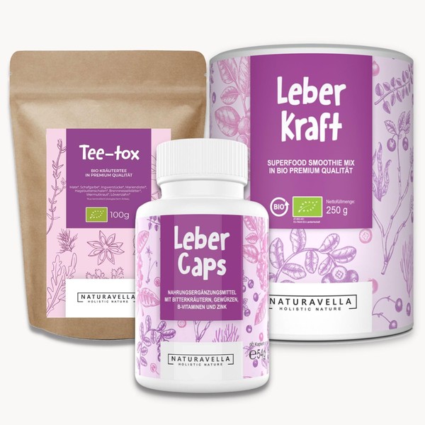Dr. Elisabeth Premium Liver Set, Organic Heavy Metal Superfood Smoothie,