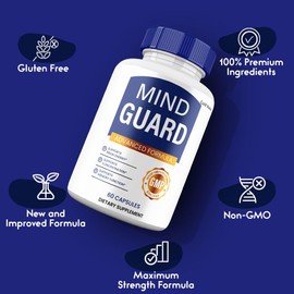 Mind Guard Supplement, Cognitive Pills MindGuard All Natural Premium Ingredients Clarity and Focus Pills (2 Pack)
