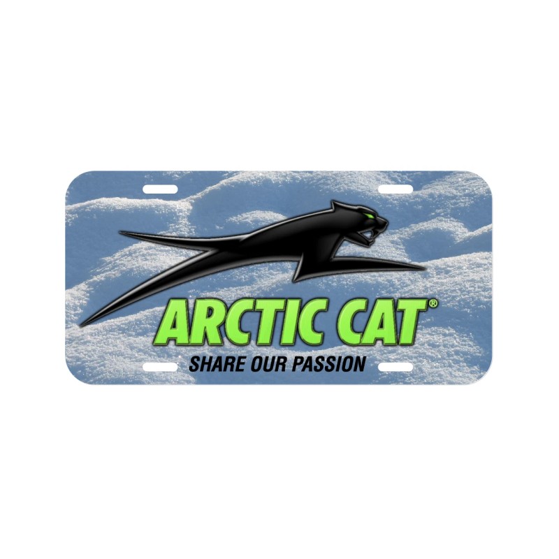 Arctic Cat License Plate Vehicle Auto Tag Snowmobile Snow Sled