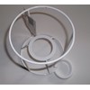 Lampshade Frame Round, für E14 & 27, weiß, Ø 10