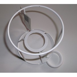 Lampshade Frame Round, für E14 & 27, weiß, Ø 10 cm, 10 cm high