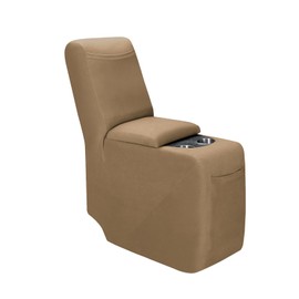 PureFit Recliner Console Cover for Reclining Couch Covers, Super Stretch Middle Console Slipcovers for Recliner Sofa Cover, Furniture Protector for Kids Pets with Pockets&Elastic Bottom, Camel