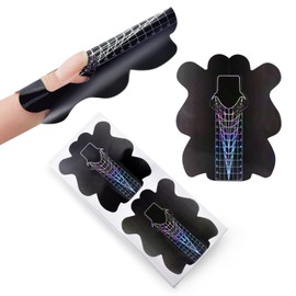 Honey Joy 200 Piezas De Formas De Uñas De Aguja Profesionales, Uñas Acrílicas Curvas, Extensión De Uñas De Gel Uv, Guía De Arte De Uñas, Pegatina Autoadhesiva (Hj-Ntf068) Hj-Ntf068 200 Unidades (Paqu